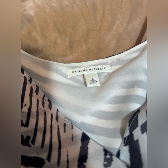 Banana Republic Monochrome Striped Dress 6 - Picture 3 of 4